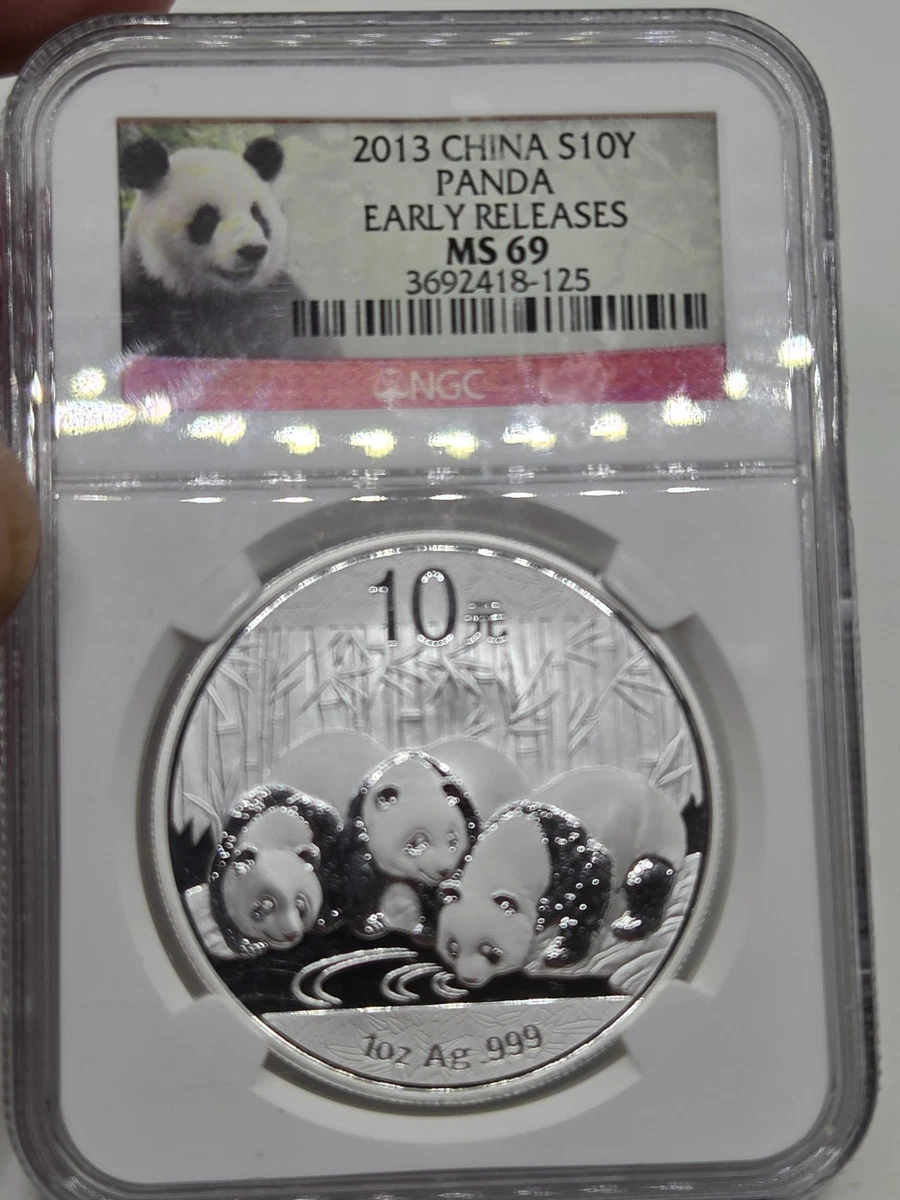 2013パンダ銀貨1oz NGC 69 early release Chinese Panda NGC 2013 Silver Bullion Coins for sale | eBay