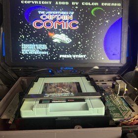 Captain Comic NES - Upside Down Label ERROR Variant ORIGINAL MANUAL Tested