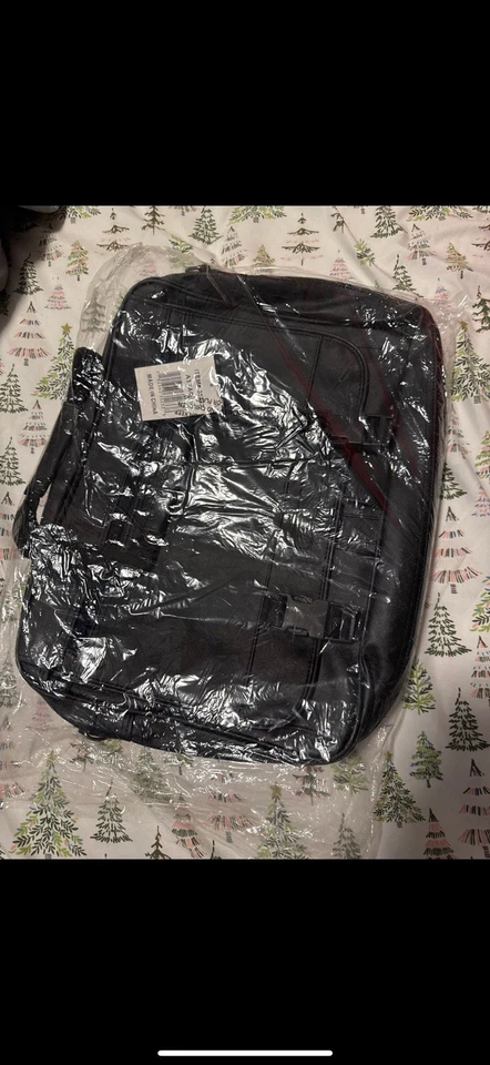 Maletín de cuero negro suave Renwick para computadora portátil bolsa de mensajero almacenamiento nuevo/con correa Foto 3 de 4