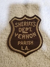 vintage Vernon Parish Sheriff's Department uniform patch from Louisiana