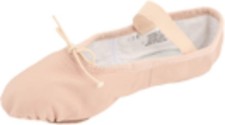 Dance Girls Dansoft Pink Split Sole Leather Ballet Slipper Shoe 1 B US Little