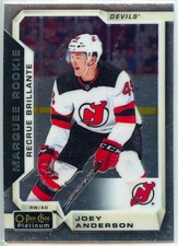 2018-19 O-PEE-CHEE PLATINUM HOCKEY #184 JOEY ANDERSON RC ROOKIE NM-MT RAW (7658)