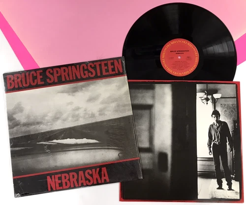 BRUCE SPRINGSTEEN Nebraska (1982) 1st Press LP +Inner in SHRINK *MINT-*  b939