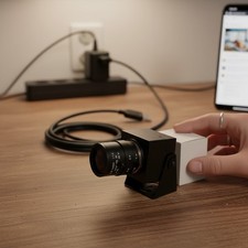 USB 1080P Webcam with 2.8-12mm Zoom Lens - Enhanced Video Quality for Creators