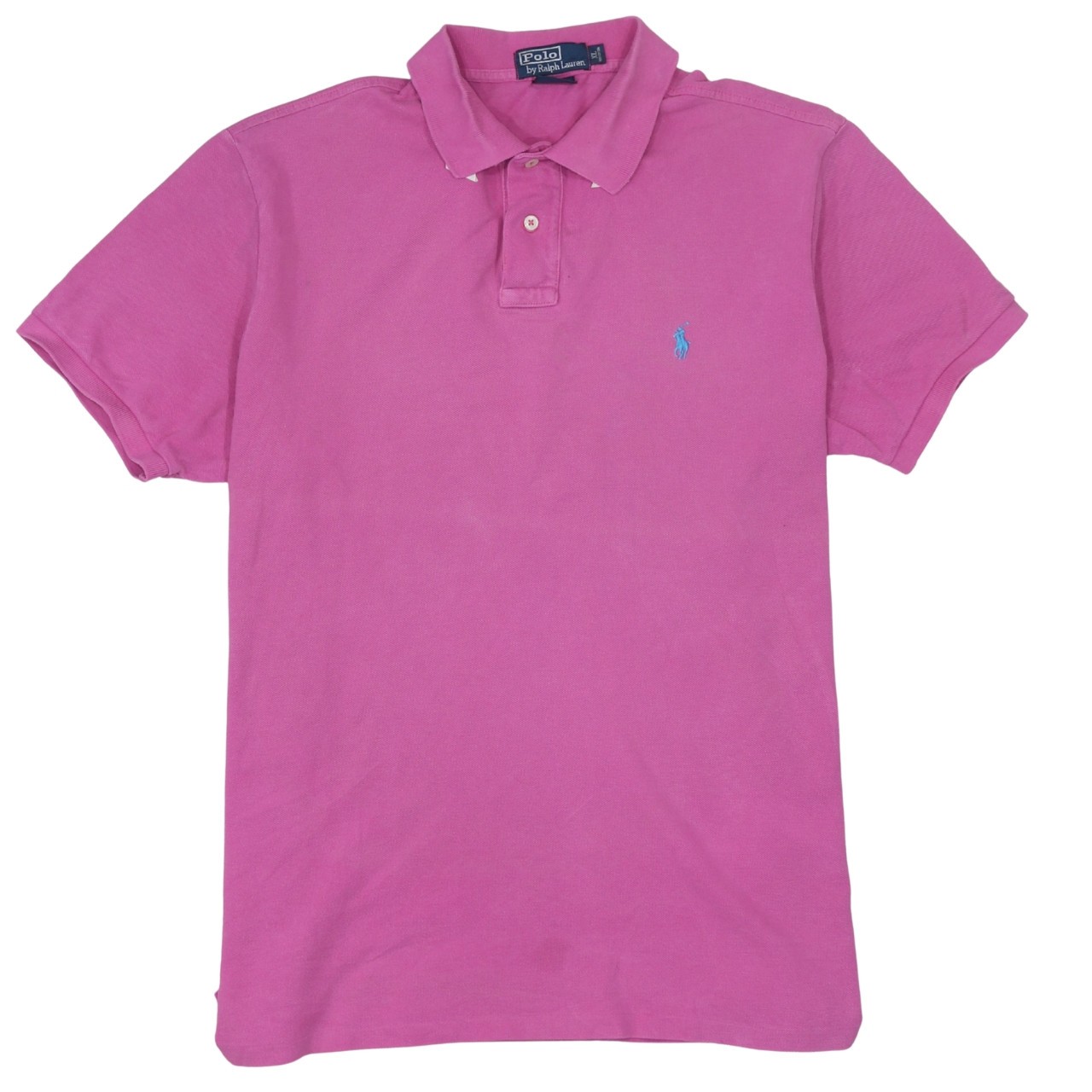 Polo Ralph Lauren Womens Polo Shirt Pink Cotton Pique Classic Short Sleeve XL