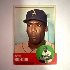 Topps John Roseboro #487 Los Angeles Dodgers Baseball Card Base Set 1963