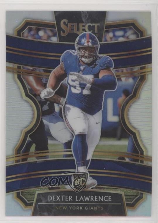 2019 Panini Select Concourse Silver Prizm Dexter Lawrence #83 Rookie RC 0b3