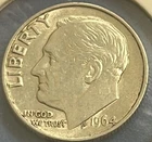 1964 P Roosevelt Dime 90% Silver **Free Shipping**