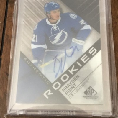 2018 Upper Deck UD CLEAR CUT BRAYDEN POINT SP GAME USED RETRO RC ROOKIE AUTO