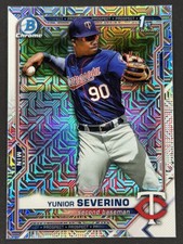 Yunior Severino 2021 Bowman Chrome Prospects Mojo Refractor - #BCP-140