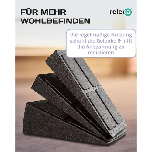 Wadendehner 3er Set kombinierbare Keile zur Dehnung Wadenstrecker Knieretter - Bild 5 von 12