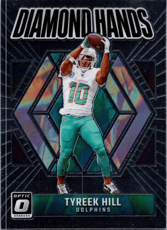 Tyreek Hill #8 2024 Donruss Optic Diamond Hands Miami Dolphins