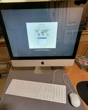 iMac Computer Monitor 21.5" Mid 2010 APPLE CORD MACALLY MOUSE KEYBOARD Bundle