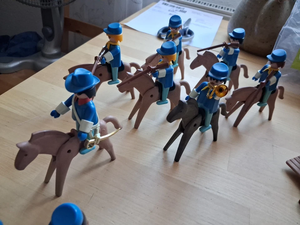 Playmobil Nordistes Cavalerie , Canon , Western Vintage - Photo 3/4