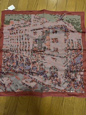 Herm S Dot Pattern Silk Scarf