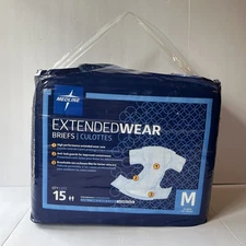 Medline Extended Wear Size M Adult Briefs (MTB80300)