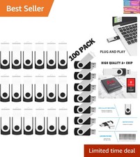 128MB Bulk Flash Drives 100 Pack USB 2.0 Flash Drive Bulk USB Drive Storage F...