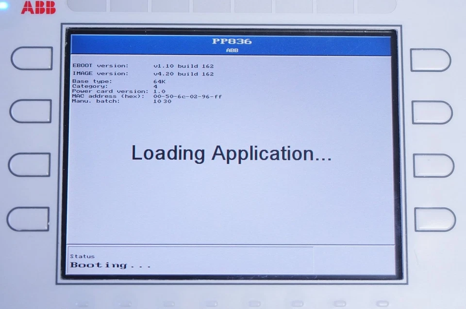 ABB Panel 800 PP836A 3BSE042237R1 HW: 05510A 24VDC 0,9A Control Panel - Bild 2 von 4