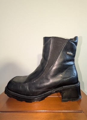 *38/38½* Tamaris Winterstiefelette Ankle Boots aus Leder mit Blockabsatz