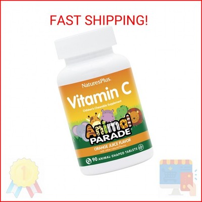 Natures Plus Animal Parade Vitamin C Children's Chewable - Natural Orange Juice 