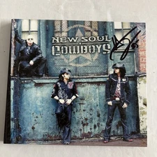 ANTHONY GOMES - New Soul Cowboys (CD, 2009, Up 2 Zero) Autographed Very Limited