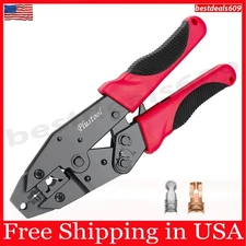Ratchet Spark Plug Wire Crimper for Spark Plug Ignition Wire and Terminals Di...