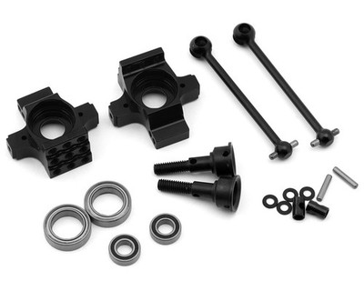 M*i様 SHIBATA　GRK　GS2　EVO　オプションパーツ多数 Shibata GRK GS2 Mod Aluminum Rear Hubs & Driveshafts Set (Black
