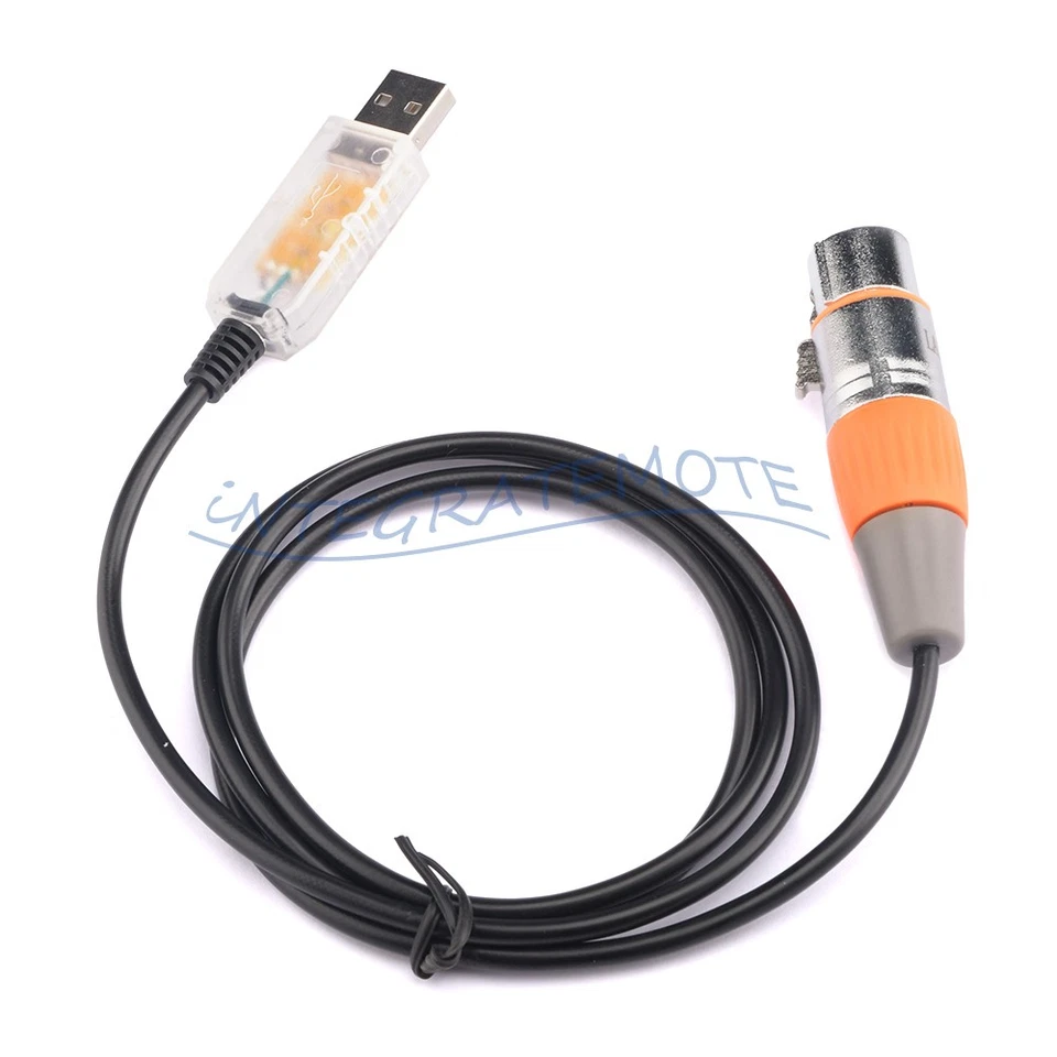 USB to DMX Interface Adapter Cable Stage Light PC DMX512 Controller Dimmer DMX - Bild 2 von 4