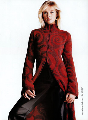 ADRIENNE VITTADINI magazine AD #024 SHARON VAN DER KNAAP 2003 2 PGS
