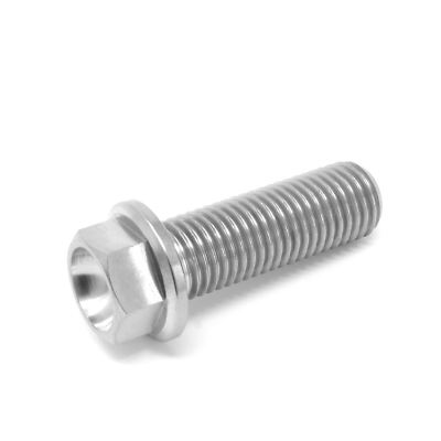 2 Bulloni In Titanio M5 Testa Esagonale Con Flangia &ndash; Lunghezze 10-45mm &ndash; Fissaggio A Vite #M1531 QL