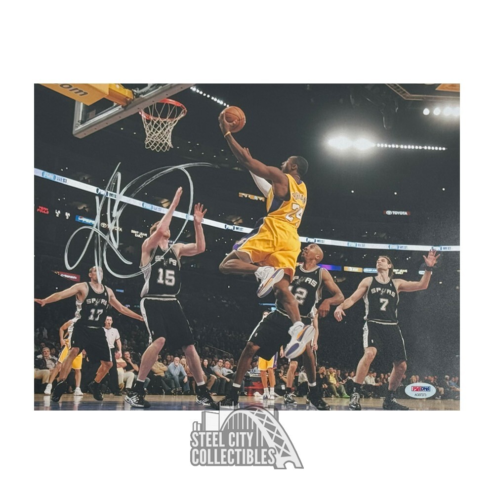 Kobe Bryant Autographed Los Angeles 11x14 Basketball Photo - PSA/DNA (Lay Up)