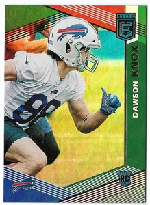 Dawson Knox 2019 Donruss Elite Rookie Green Parallel #154 &hellip;