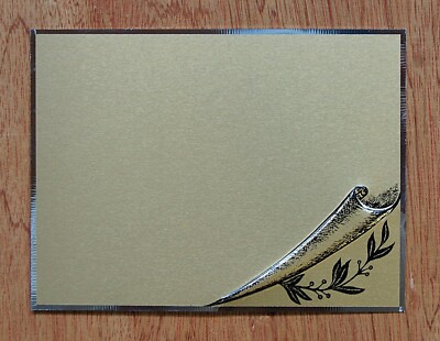 Ehrentafel Alu Feinschliff ''Büttenpapier'' Mittel 16 x 12 cm