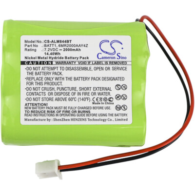 2000mAh 7.2V 228844 6MR2000AAY4Z Batt1 BATT2X Battery for 2GIG Go