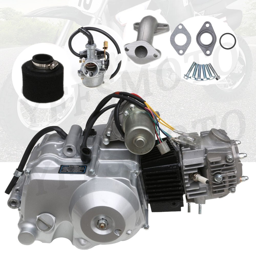 125cc Electric Start Horizontal Engine Motor +Reverse For Coolster
