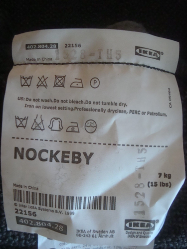 Ikea NOCKEBY Sofa BODY COVER ONLY Slipcover TENO DARK GRAY Grey 99 1/4" NEW - Picture 3 of 22