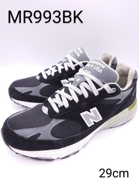 Size 11 - New Balance 993 Black White 