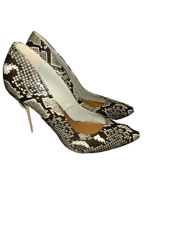 鞋带蛇皮图案鞋,全新从未使用过 — 第 2/3 张图片