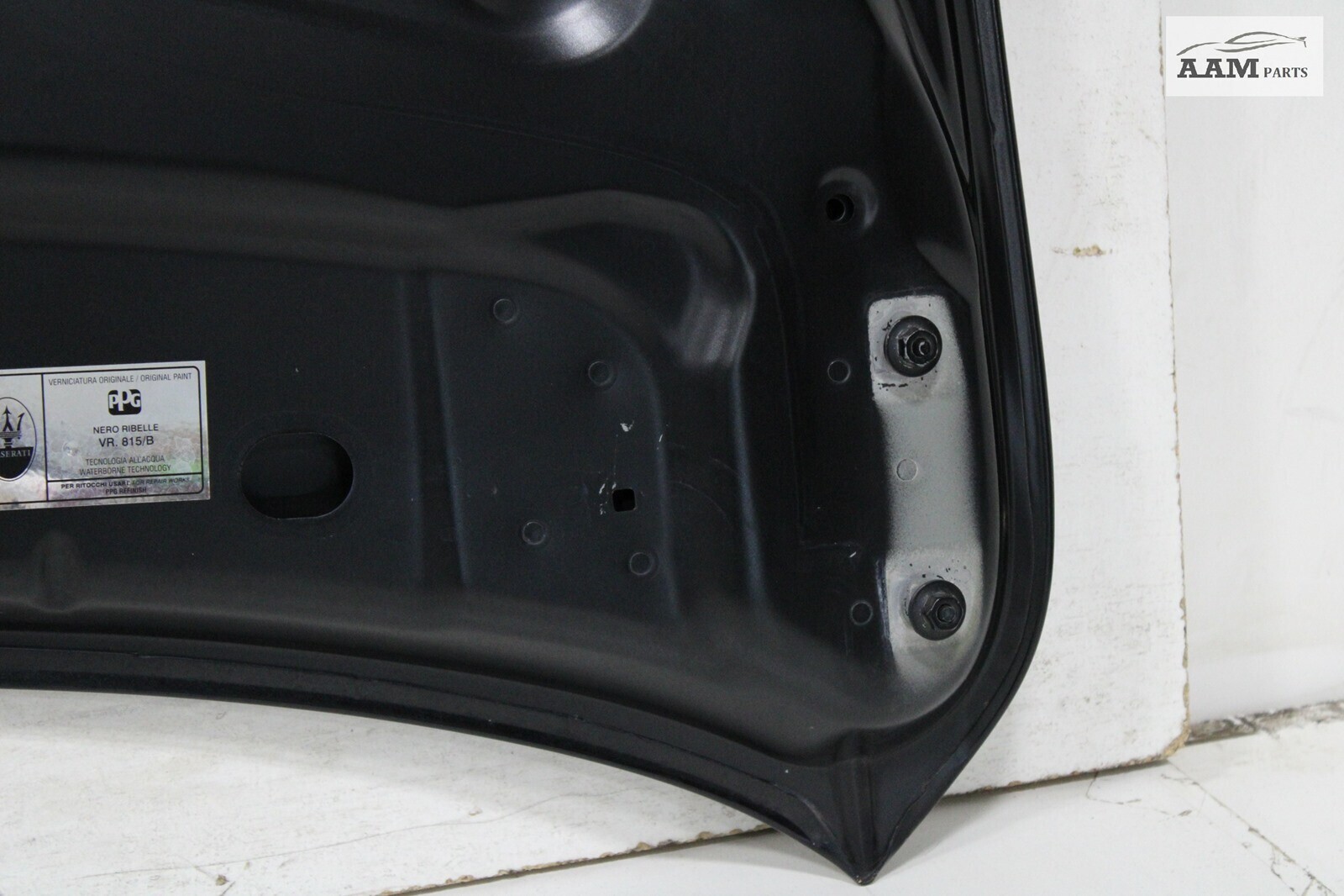 2014-21 MASERATI GHIBLI M157 HOOD BONNET COVER PANEL LID NERO RIBELLE MICA OEM