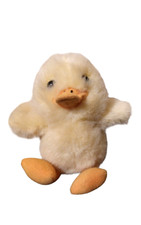 Dakin Yellow Duck Duckling Plush Stuffed Barnyard Animal Toy 5" Sitting