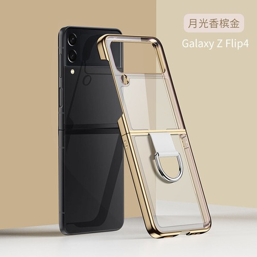 Ring Clear Case Cover Plating Protector For Samsung Galaxy Z Flip5 Flip4 Flip3 - Picture 10 of 14
