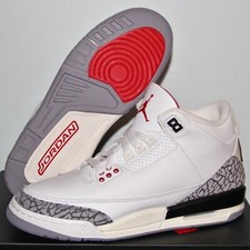 Nike Air Jordan 3 Retro GS White Cement Reimagined 4.5Y Womens 6 DM0967-100