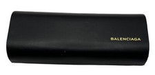Balenciaga Black Clam Designer Glasses Hard Case With Cleaning Cloth