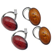Amberred Side Fender Marker Dually Bed Led Light For 1999-2010 Ford F350 F450