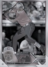 [DIGITAL] Topps Bunt - Oscar Gonzalez - Topps Chrome 23 S1 - Black White Base