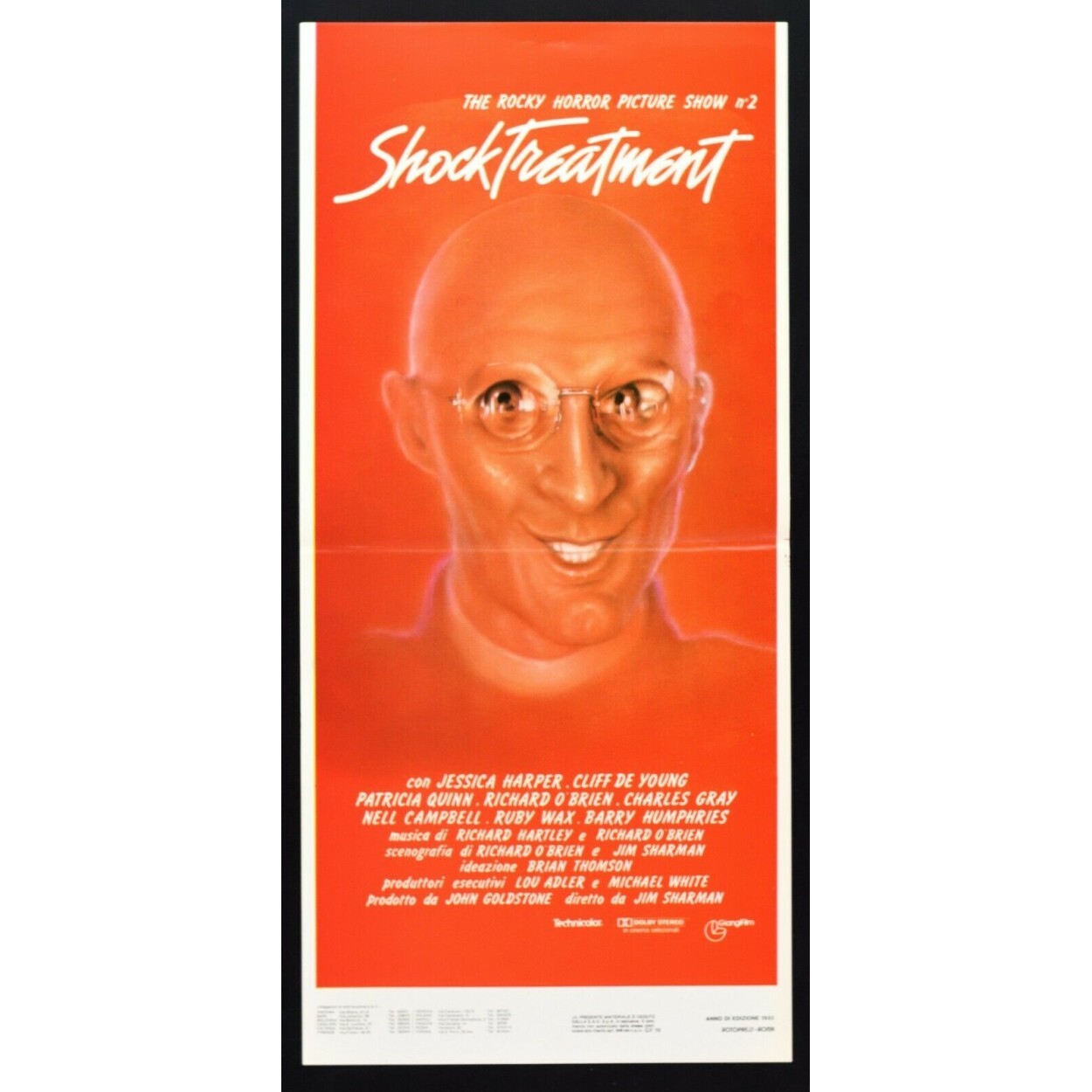 Locandina originale film Shock Treatment (1981) - Regia di Jim Sharman