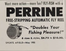1955 Print Ad Perrine Spinning Lure Box for Fishing Protects Hook Points