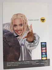 STEFANIE EULINBERG / KID ROCK / 2000 SABIAN DRUM CYMBALS MAGAZINE PRINT AD