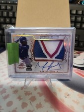 2020 Leaf Trinity Maximo Acosta 3-COLOR JUMBO PATCH AUTO XRC Rookie #PA-MA2 (D1)