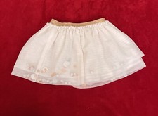 Cat  Jack Toddler Girl's Elastic Waist Lined Confetti Filled Tulle Skirt Sz: 4T